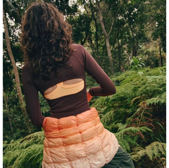 Fp Movement By Free People Bail Out Layer Top In Cocoa - Picture 4 of 6